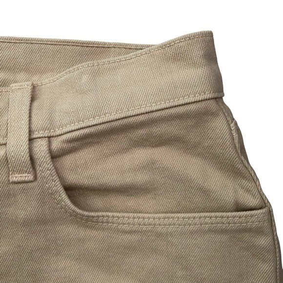 L'Agence Audrey Cut Off Cutoff Shorts Tan Beige Brown Denim Jean Shorts 25 - Picture 7 of 16